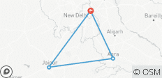  Todo incluido: 5 días triángulo de oro: Delhi, Agra, Jaipur - 4 destinos 