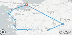  Höhepunkte der Türkei (10 Tage) - 13 Destinationen 