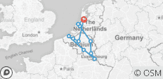  Das Beste aus Holland, Belgien und Luxemburg (Ende Amsterdam, 10 Tage) - 12 Destinationen 