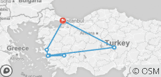  4-daagse rondreis Cappadocië - Efeze en Pamukkale vanuit Istanbul - 8 bestemmingen 