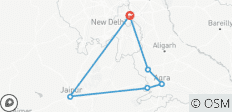 Circuit de 7 jours dans le Triangle d\'Or avec Mathura Vrindavan - 6 destinations 