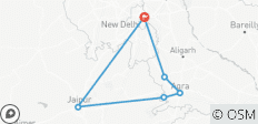  Circuito de 07 días por el Triángulo de Oro con Mathura Vrindavan - 6 destinos 