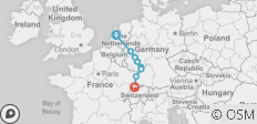  Rhein-Kreuzfahrt Rundreise (Amsterdam - Basel) - MS Charles Dickens 5* - 8 Destinationen 