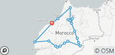  Beste Wüstenrundreise ab Casablanca (12 Tage) - 19 Destinationen 