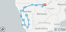  Enzyklopädie von Afrika Privatreise 20 Tage - 23 Destinationen 