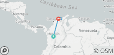  Verken Medellin, Santa Marta &amp; Palomino - 6 bestemmingen 