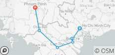  Mekong Delta Tour 3 Dagen 2 Nachten - Snelle Boot naar Phnompenh - 7 bestemmingen 