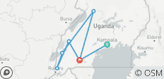  Uganda Rundreise - 13 Tage - 7 Destinationen 