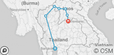  Thailand &amp; Laos Abenteuerreise - 7 Destinationen 
