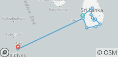  Sri Lanka &amp; Maldives Merge-Tour - 12 destinations 
