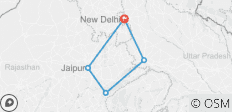  Golden Triangle Tour with Ranthambore with 5 Star Hotels - 5 destinations 