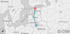  Höhepunkte des Baltikums - 8 Tage - 4 Destinationen 
