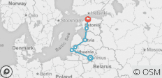  Baltische Hauptstädte Entdeckungsreise - 8 Tage - 6 Destinationen 