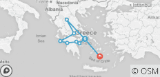  Classical Greece &amp; Santorini - 11 Days - 9 destinations 