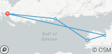  Türkei Genussreise auf dem Segelboot - 8 Tage - 5 Destinationen 