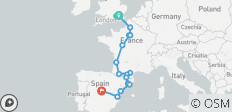  London to Madrid - 18 destinations 
