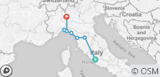 Discover Italy end Milan - 7 destinations 