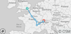  London, Paris und Zürich - 9 Destinationen 