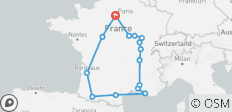  Romantic France - 15 destinations 