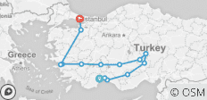  The Turkish Tour - 14 destinations 