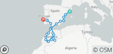  Spanje, Marokko en Portugal eindigen Lissabon (21 bestemmingen) - 21 bestemmingen 