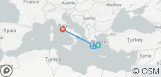  Athens to Rome - 7 destinations 