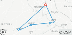  Circuit privé de 7 jours dans le Triangle d\'Or avec Ajmer - 7 destinations 