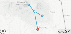  Mount Kilimanjaro -Marangu Route 5 Days Trekking. - 5 destinations 