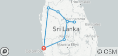  Sri Lanka Reise - Kurzfristiger Besuch - 8 Destinationen 