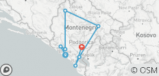  Aktivreise Montenegro - 8 Destinationen 