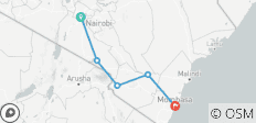  6 Daagse Luxe Lodge Safari: Amboseli, Tsavo West, Tsavo Oost, Mombasa - 5 bestemmingen 