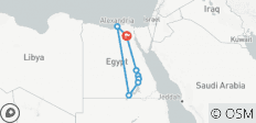  Unvergessliche luxuriöse 5* ägyptische Nilkreuzfahrt &amp; Pyramiden - Kairo,Alexandria,Nilkreuzfahrt &amp; Abu Simble W/Air (Alles Inklusive) 10 Tage - 8 Destinationen 