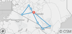  9 días de safari en Jeep 4X4 Pop Up por lo mejor de la fauna de Kenia - 8 destinos 