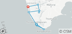  Circuit de 10 jours dans le sud exotique de l\'Inde, de Trivandrum à Kochi - 10 destinations 