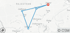  Circuito de 6 días a Jaipur, Jodhpur, Udaipur y Pushkar - 5 destinos 