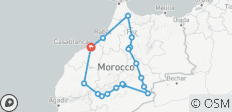  Meilleur circuit de 9 jours au Maroc depuis Casablanca - 18 destinations 