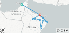  Reis door Arabië 7 nachten / 8 dagen - 14 bestemmingen 