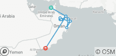  Dubai &amp; Oman bergen met woestijnsafari 8 nachten/9 dagen - 14 bestemmingen 