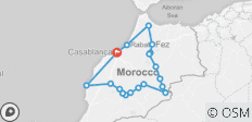  Morocco 11 Days Tour from Casablanca Via Sahara Desert - 18 destinations 