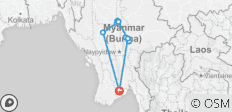  Myanmar Delights, Private tour - 11 Destinationen 