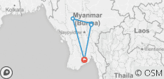  Myanmar in a nutshell, Private tour - 6 Destinationen 