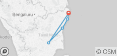  Südindien-Paket mit Chennai, Kanchipuram, Mahabalipuram, Pondicherry, Thanjavur, Trichy, inkl. Mahlzeiten) - 5 Destinationen 