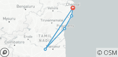  Rondreis Zuid-India met Chennai, Kanchipuram, Mahabalipuram, Pondicherry, Thanjavur, Trichy inclusief maaltijden - 5 bestemmingen 