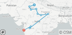  14 Days Tour of Jaipur, Agra, Khajuraho, Varanasi &amp; Ajanta - Ellora Caves - 10 destinations 