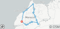  Circuit de 9 jours au Maroc à partir de Marrakech - 18 destinations 