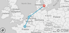  Herrliches Paris, Amsterdam und Kopenhagen - 5 Destinationen 