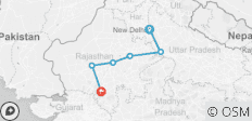  Goldenes Dreieck mit Jodhpur, Udaipur, Rajasthan - 8 Tage - 6 Destinationen 