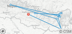  Kanchenjunga Circuit Trek 26 Days - 25 destinations 