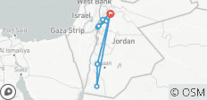  Excursion de 2 jours au départ d\'Amman - Pétra, Wadi Rum, Mer Morte, Mt. Nebo et Madaba - 9 destinations 