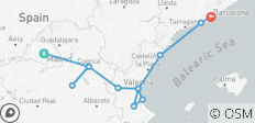  Valencia &amp; de schilderachtige kust – in kleine groep – vanuit Madrid – 6 dagen - 12 bestemmingen 